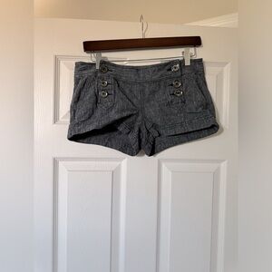 Express Shorts, Size 2, Dark Heather Blue
